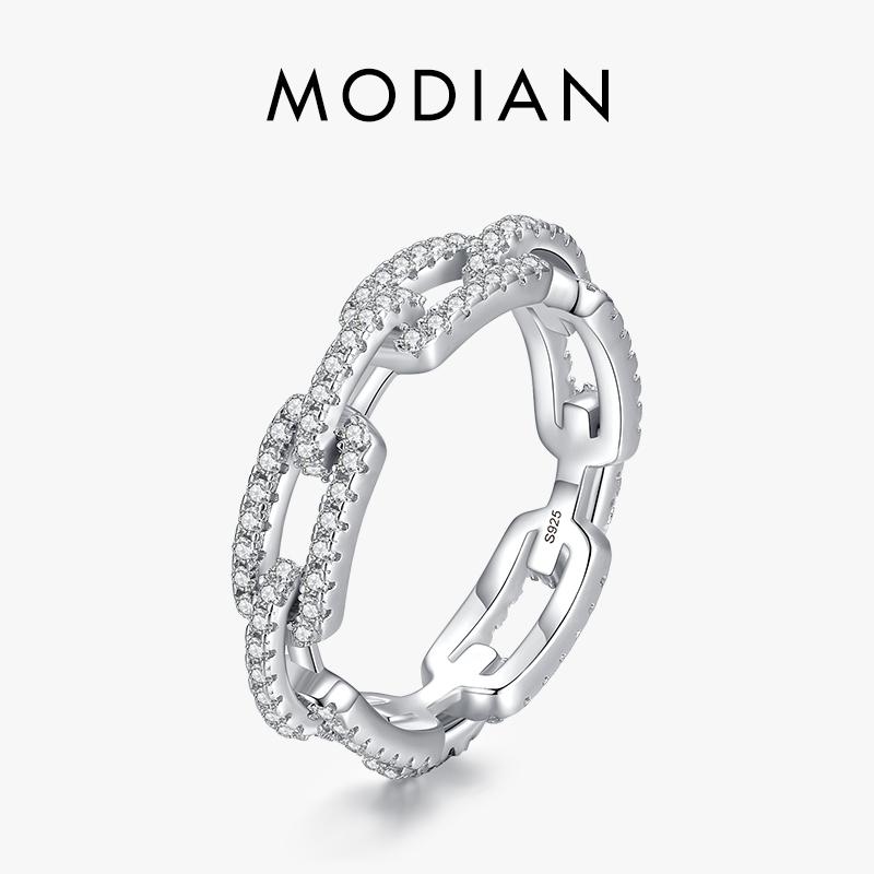 925 Sterling Silver Trendy Sparkling Clear CZ Fine Jewelry Accessories Simulated Diamond Stacking Chain Rings For Women 5
925 Sterling Silver Trendy Sparkling Clear CZ Fine Jewelry Accessories Simulated Diamond Stacking Chain Rings For Women 5