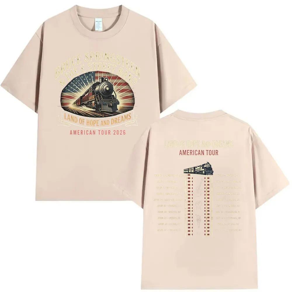 Bruce Springsteen Land of Hope Dreams Tour 2026 Merch T Shirt Unisex Fashion Cotton Short Sleeve T-shirt Hip Hop Clothing Tshirts 4XL
Bruce Springsteen Land of Hope Dreams Tour 2026 Merch T Shirt Unisex Fashion Cotton Short Sleeve T-shirt Hip Hop Clothing Tshirts 4XL
