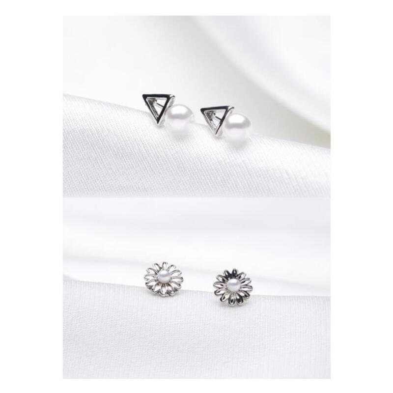 Women s Mini Silver Polygonal Pearl Mix Earrings A20350_Silver
Women s Mini Silver Polygonal Pearl Mix Earrings A20350_Silver