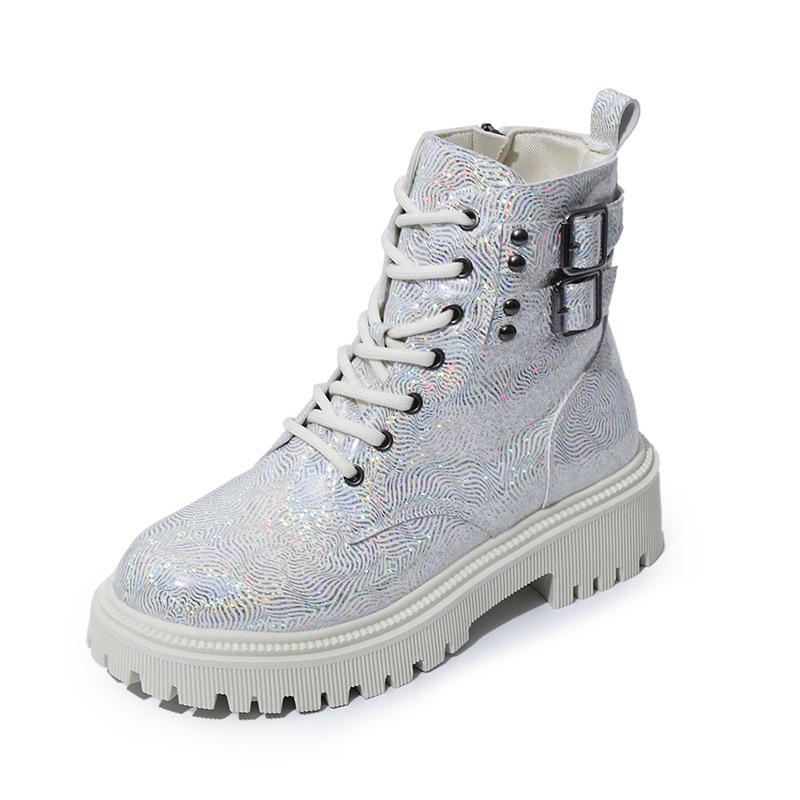 2024 autumn and winter new metal belt buckle Martin boots women s bright leather thick-soled lace-up classic short large-size locomotive boots 42 срібний
2024 autumn and winter new metal belt buckle Martin boots women s bright leather thick-soled lace-up classic short large-size locomotive boots 42 срібний