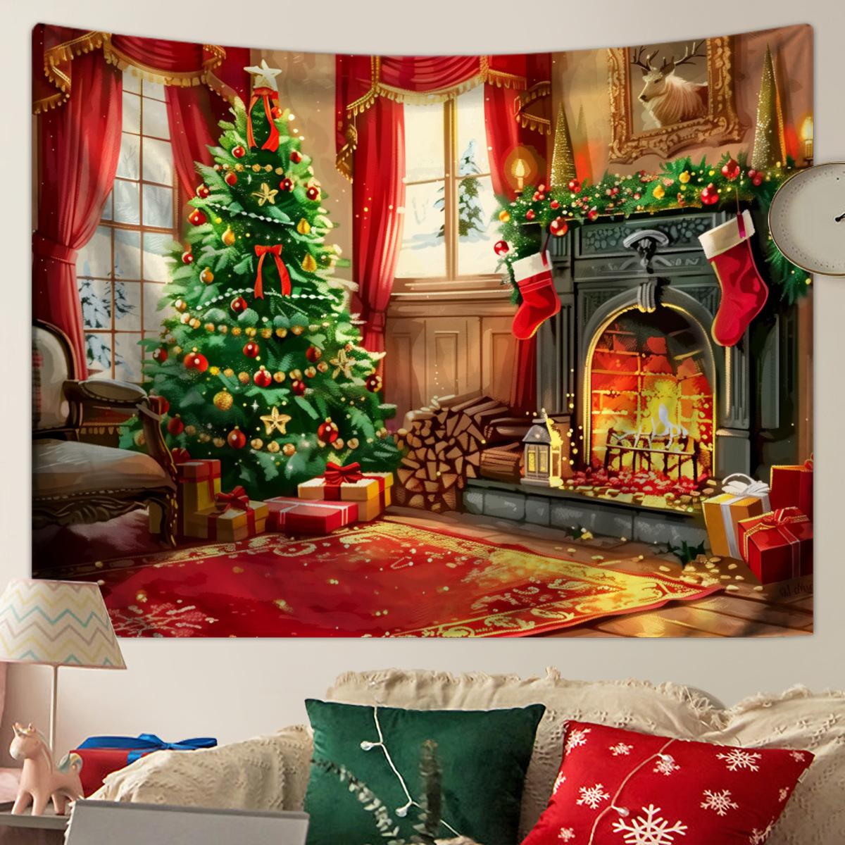 Зимнее утро Олень Рождественская елка Настенный гобелен Рождественская настенная подвесная елка Настенная подвесная елка Великолепная рождественская елка Камин Подарки 150x130cm
Зимнее утро Олень Рождественская елка Настенный гобелен Рождественская настенная подвесная елка Настенная подвесная елка Великолепная рождественская елка Камин Подарки 150x130cm