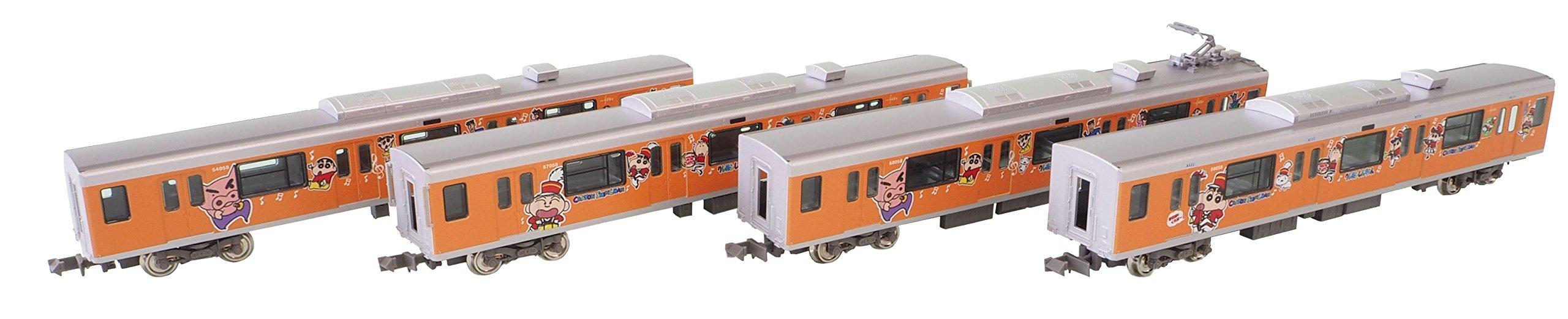 N gauge 50575 Tobu 50050 type Crayon wrap set for additional middle-out power non-power train Shin-chan, дизайн Bo-chan, 4-вагонный,
N gauge 50575 Tobu 50050 type Crayon wrap set for additional middle-out power non-power train Shin-chan, дизайн Bo-chan, 4-вагонный,