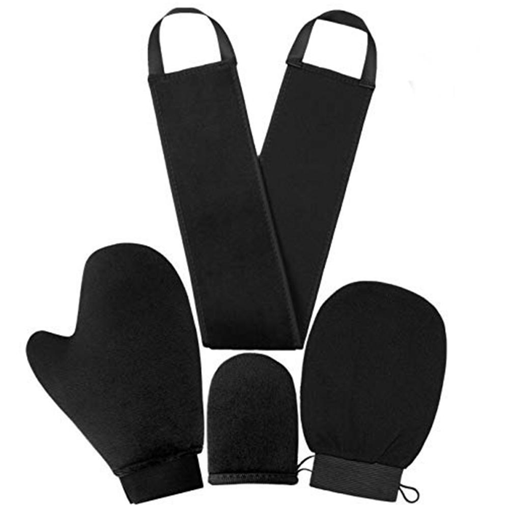 4Pcs Tanning Mitts Soft Comforable Durable Black Stretchable Self Tanning Mitt Applicator for Back
4Pcs Tanning Mitts Soft Comforable Durable Black Stretchable Self Tanning Mitt Applicator for Back