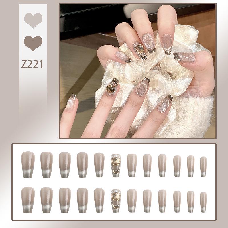 Шампань Золотой Кошачий Глаз Накладные Ногти: Осенне-зимний продвинутый отбеливающий маникюр с пудрой «Волшебное зеркало» и наклейками для ногтей Glue Kit
Шампань Золотой Кошачий Глаз Накладные Ногти: Осенне-зимний продвинутый отбеливающий маникюр с пудрой «Волшебное зеркало» и наклейками для ногтей Glue Kit