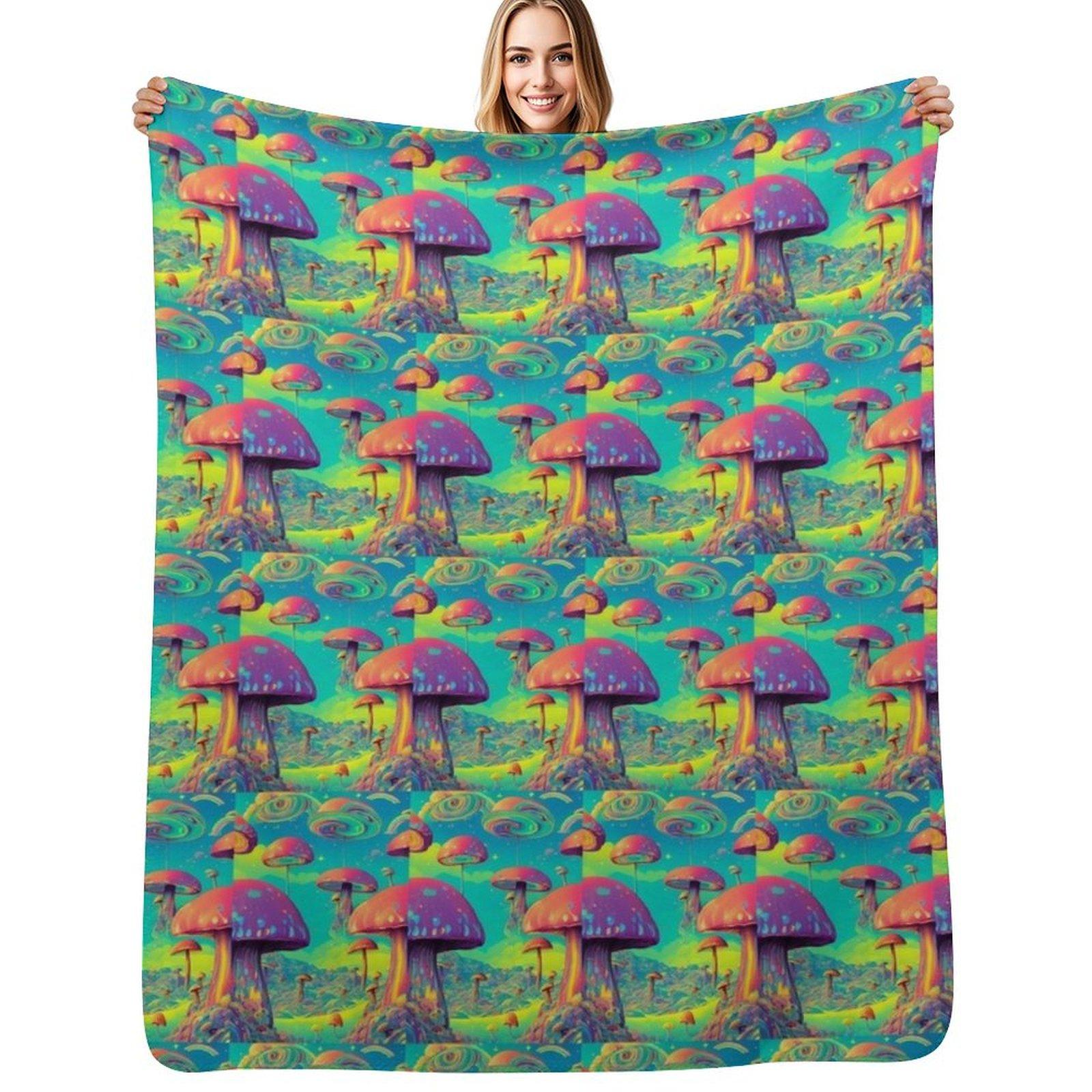 Trippy Rainbow Mushroom Landscape Throw Blanket Warm Flannel Blanket for Couch Chair Bedroom 102x76cm(40x30in)
Trippy Rainbow Mushroom Landscape Throw Blanket Warm Flannel Blanket for Couch Chair Bedroom 102x76cm(40x30in)