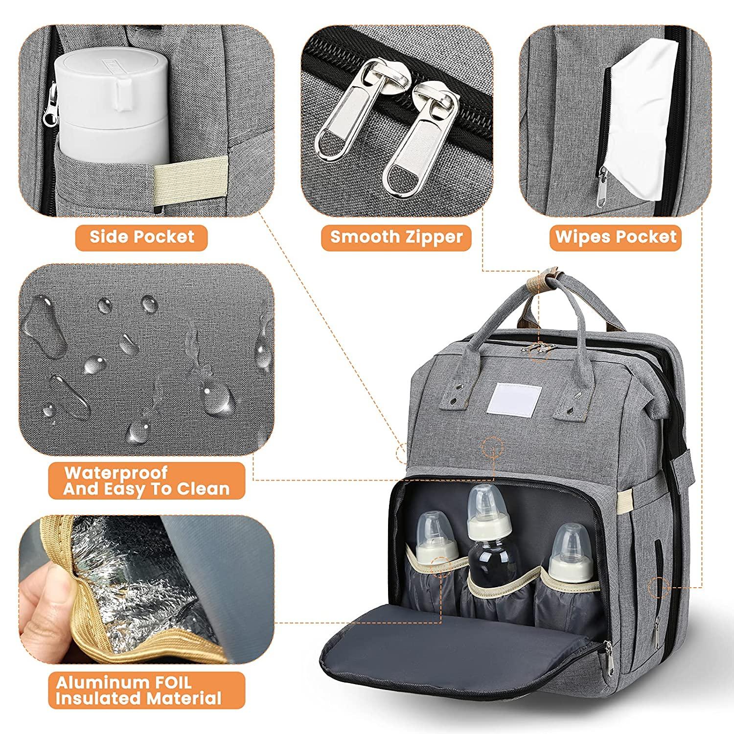 Dr.isla Mummy Bag Portable Crib Nappy Backpack Large Maternity Bag For Baby Multi-function Waterproof Outdoor Travel Diaper Bags сірий колір
Dr.isla Mummy Bag Portable Crib Nappy Backpack Large Maternity Bag For Baby Multi-function Waterproof Outdoor Travel Diaper Bags сірий колір