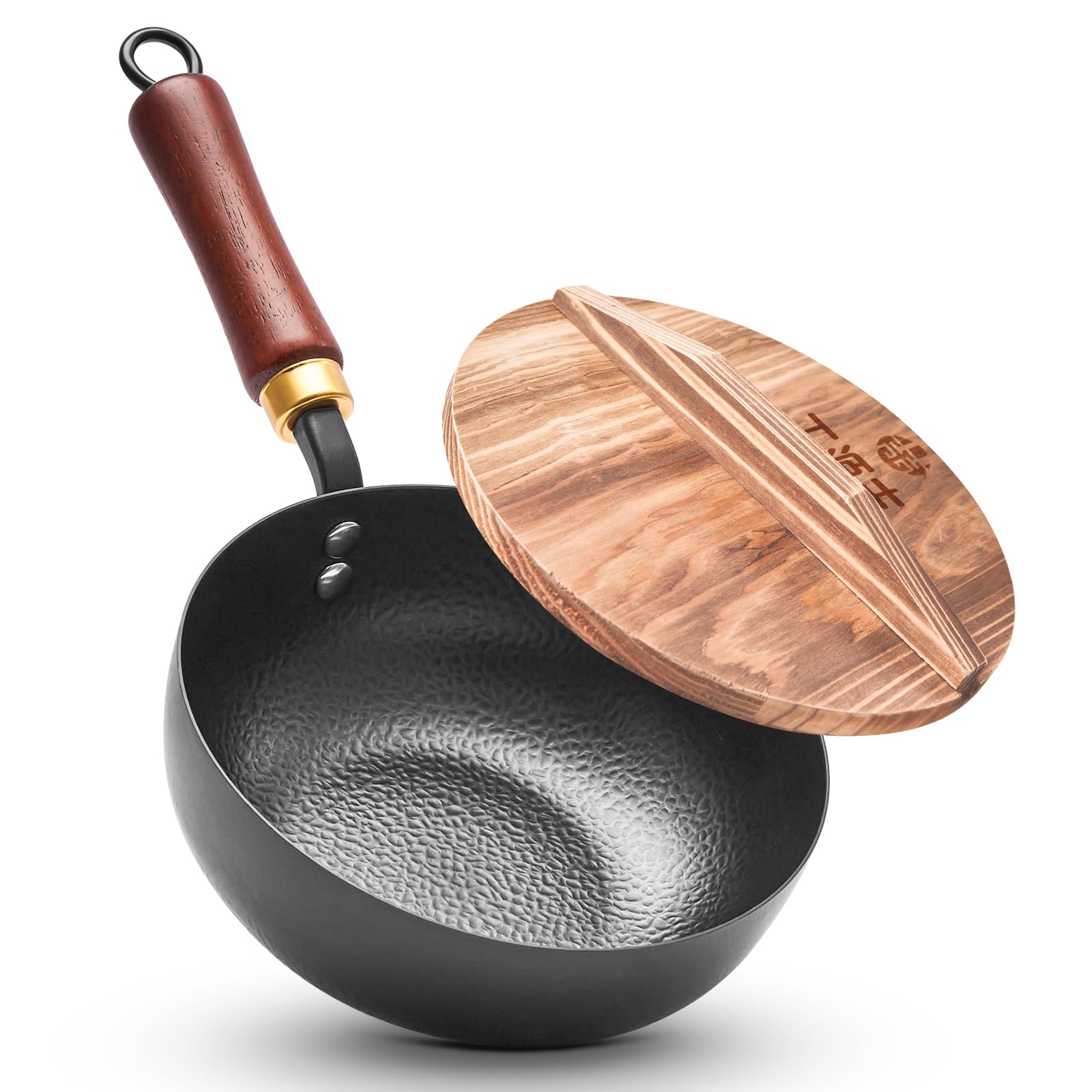 WANGYUANJI 20cm Single-Handle Wok with Lid, IH and Gas Compatible, Cast Iron, Single-Serving Pot, Ramen Pot, High Heat Efficiency, Non-Stick, Saucepan
WANGYUANJI 20cm Single-Handle Wok with Lid, IH and Gas Compatible, Cast Iron, Single-Serving Pot, Ramen Pot, High Heat Efficiency, Non-Stick, Saucepan