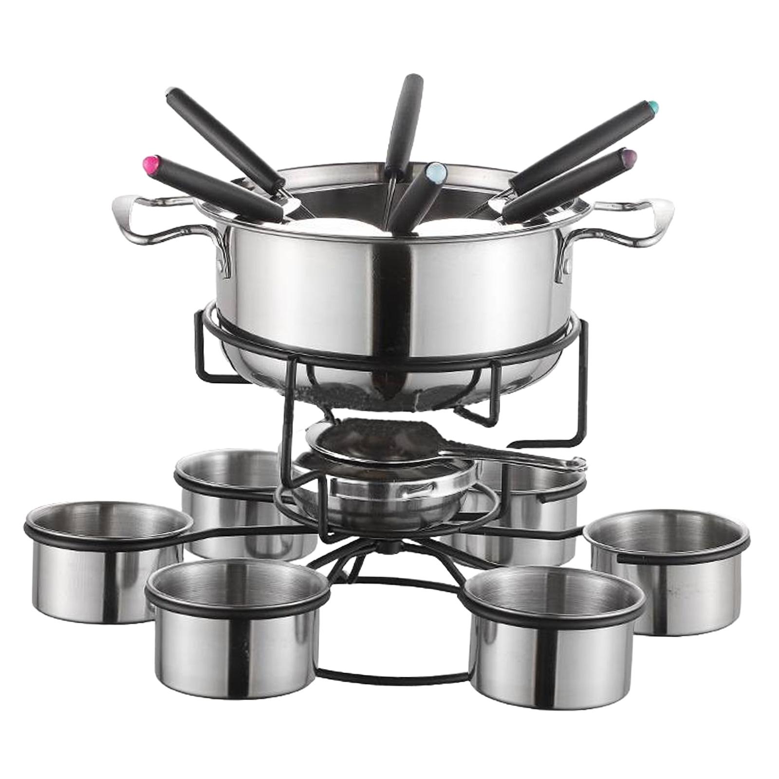 Fondue Pot Set Cooking Stove Thickened Multifunction Stable Melting Maker Home for Wedding Outside Birthday Party Picnic Camping
Fondue Pot Set Cooking Stove Thickened Multifunction Stable Melting Maker Home for Wedding Outside Birthday Party Picnic Camping