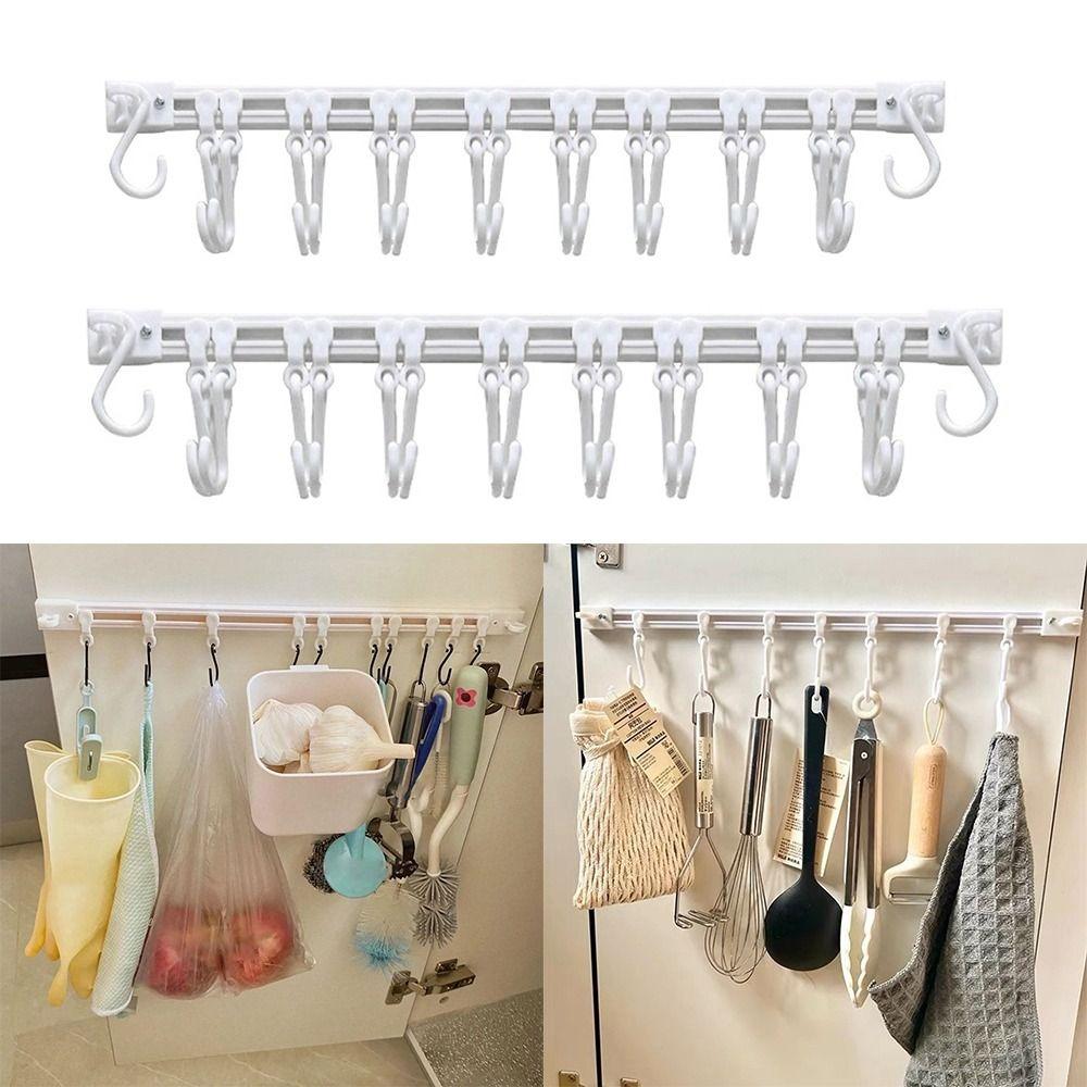 30/40cm Length Long Row Hooks Space Saving Sliding S-hook Doors Storage Racks for Home Office Style 2
30/40cm Length Long Row Hooks Space Saving Sliding S-hook Doors Storage Racks for Home Office Style 2