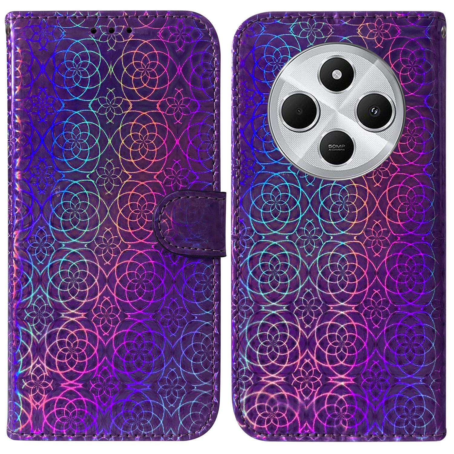 For Xiaomi Poco C75 4G/Redmi 14R 5G/14C 4G Stand Case Dazzling Flower Leather Phone Cover Purple
For Xiaomi Poco C75 4G/Redmi 14R 5G/14C 4G Stand Case Dazzling Flower Leather Phone Cover Purple