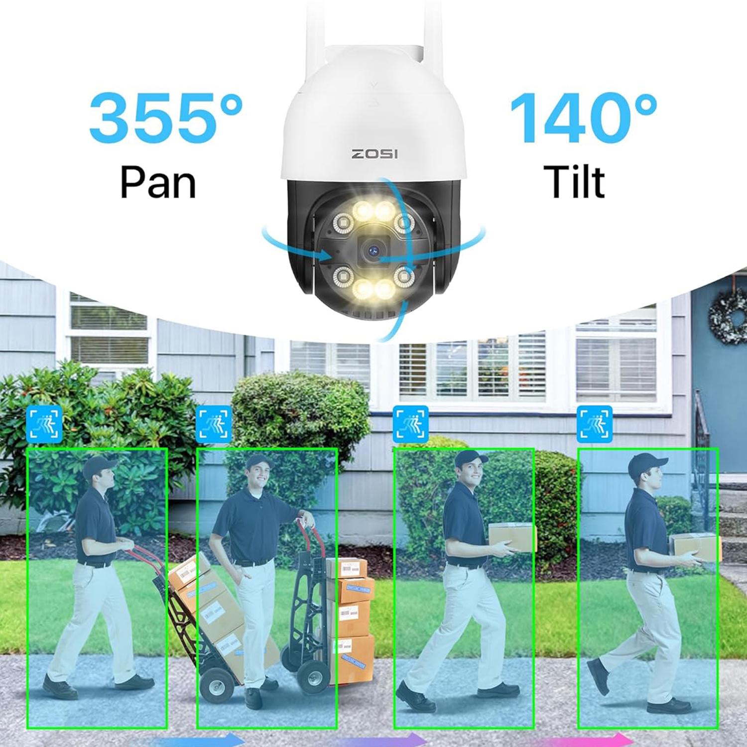 ZOSI C2893W 3MP HD Camera Humanoid Tracking Two-Way Talk APP Monitoring Outdoor Indoor Security Camera Japanese Plug
ZOSI C2893W 3MP HD Camera Humanoid Tracking Two-Way Talk APP Monitoring Outdoor Indoor Security Camera Japanese Plug