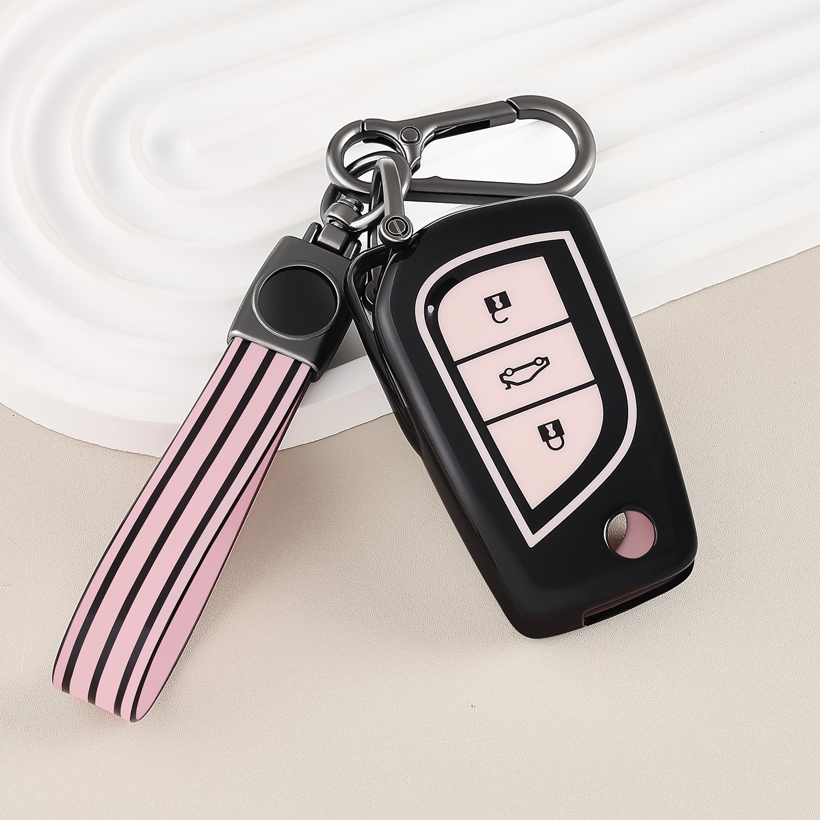 Car Key Case Cover for Toyota Corolla Camry Levin Reiz Highlander RAV4 Yaris Remote Key Holder Shell with TPU Keychain
Car Key Case Cover for Toyota Corolla Camry Levin Reiz Highlander RAV4 Yaris Remote Key Holder Shell with TPU Keychain