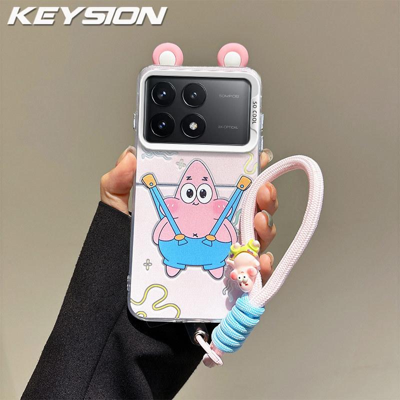 KEYSION Милий мультяшний чохол з вушками для Xiaomi POCO X6 Pro 5G зі шнурком, м який силіконовий + ПК, протиударна задня кришка для телефону POCO X6 Pro for POCO X6 Pro
KEYSION Милий мультяшний чохол з вушками для Xiaomi POCO X6 Pro 5G зі шнурком, м який силіконовий + ПК, протиударна задня кришка для телефону POCO X6 Pro for POCO X6 Pro