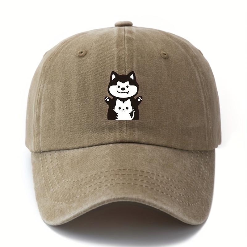 Unisex casual baseball cap with cute cartoon dog and cat prints suitable for camping and leisure activities Adjustable хаки
Unisex casual baseball cap with cute cartoon dog and cat prints suitable for camping and leisure activities Adjustable хаки