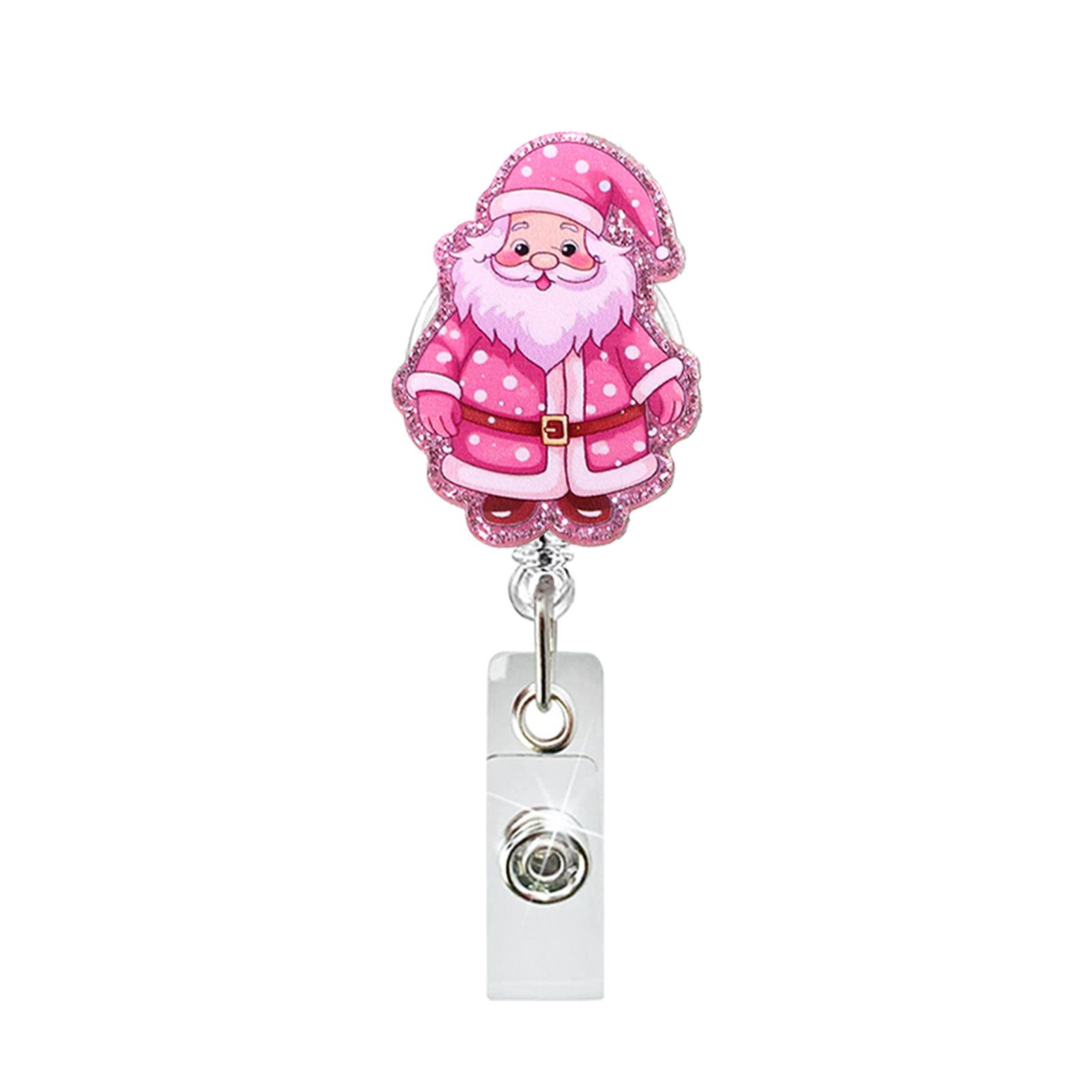 Christmas Badge Holder Sturdy Glitter Acrylic Badge Reel Pink Santa Badge Holder Funny For Hospitals Office Exhibitions
Christmas Badge Holder Sturdy Glitter Acrylic Badge Reel Pink Santa Badge Holder Funny For Hospitals Office Exhibitions