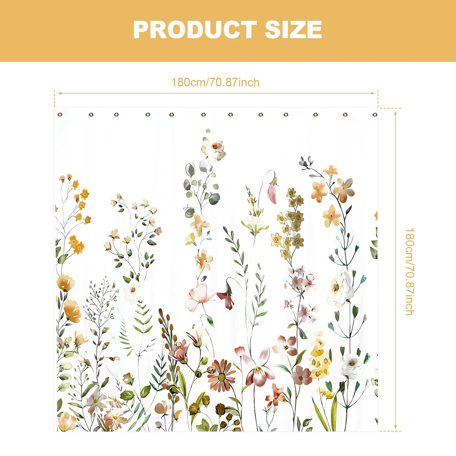 Simple Floral Shower Curtain Water-Proof Wrinkle-free Cosmos Shower Curtain Bathroom Decorative Shower Curtain with Rings жовтий
Simple Floral Shower Curtain Water-Proof Wrinkle-free Cosmos Shower Curtain Bathroom Decorative Shower Curtain with Rings жовтий