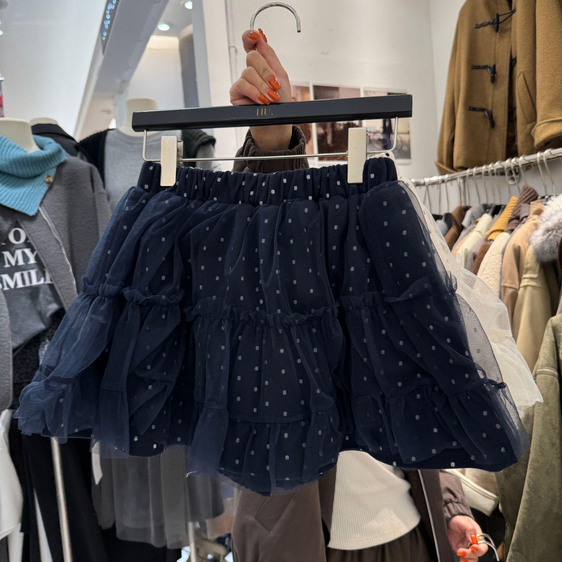 Apricot Polka Dot Lace-Up High-Waisted A-Line Skirt - Women s Summer Sweet Girlish Short Skirt Large темно-синього кольору
Apricot Polka Dot Lace-Up High-Waisted A-Line Skirt - Women s Summer Sweet Girlish Short Skirt Large темно-синього кольору