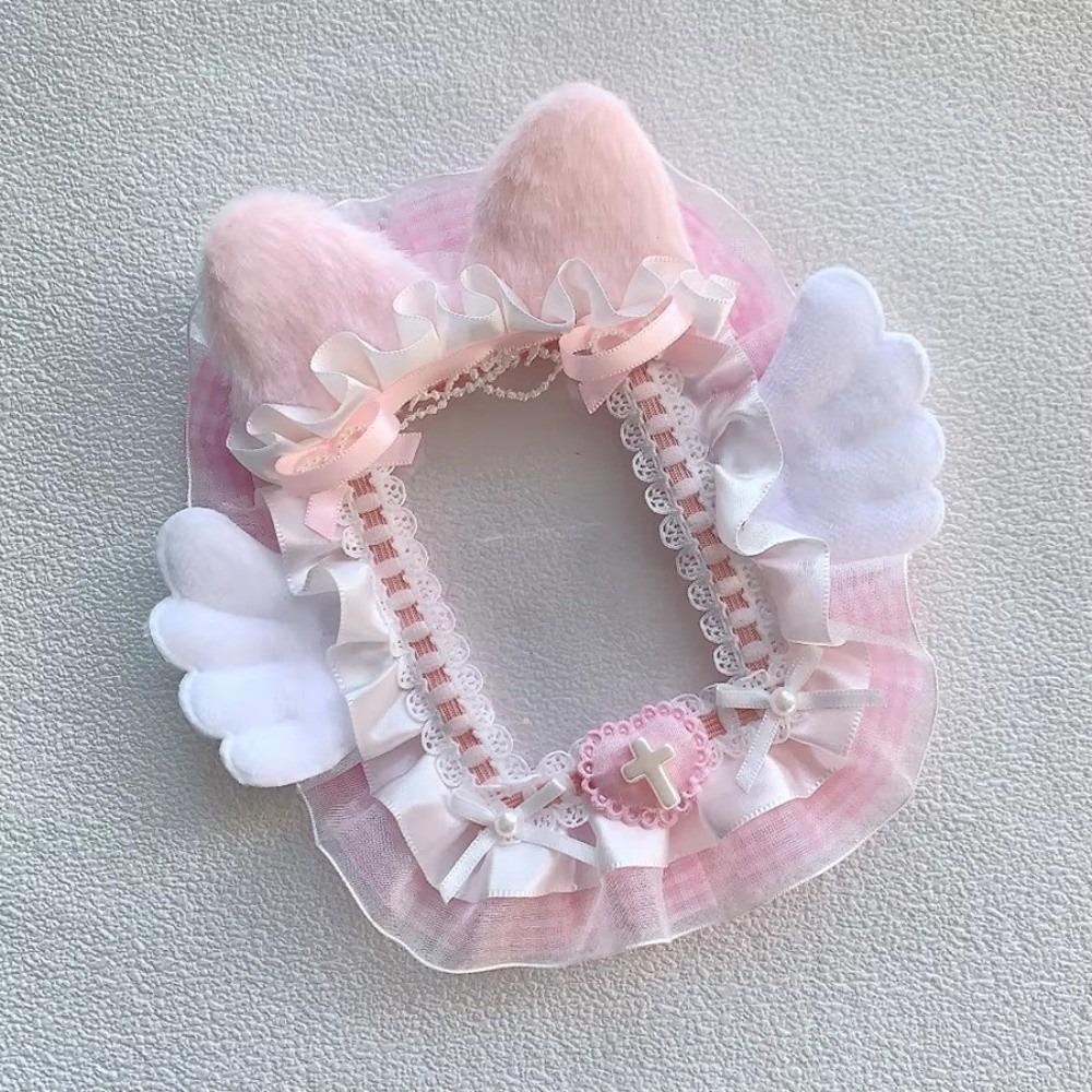 Kawaii DIY Card Holder with Ribbon Kpop Lace Photocard Case Handmade Lolita Photo Protector Case Card Storage розовый
Kawaii DIY Card Holder with Ribbon Kpop Lace Photocard Case Handmade Lolita Photo Protector Case Card Storage розовый