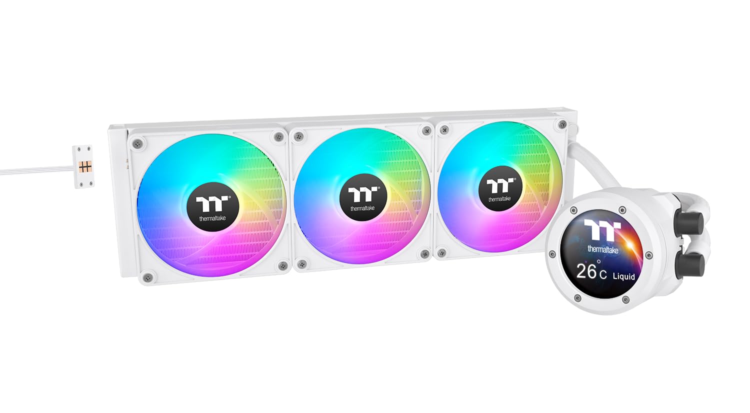 Thermaltake TH360 V2 Ultra EX ARGB Sync Snow Edition 360 мм рідинний процесорний охолоджувач FN2394 All-in-one CL-W426-PL12SW-A білий
Thermaltake TH360 V2 Ultra EX ARGB Sync Snow Edition 360 мм рідинний процесорний охолоджувач FN2394 All-in-one CL-W426-PL12SW-A білий