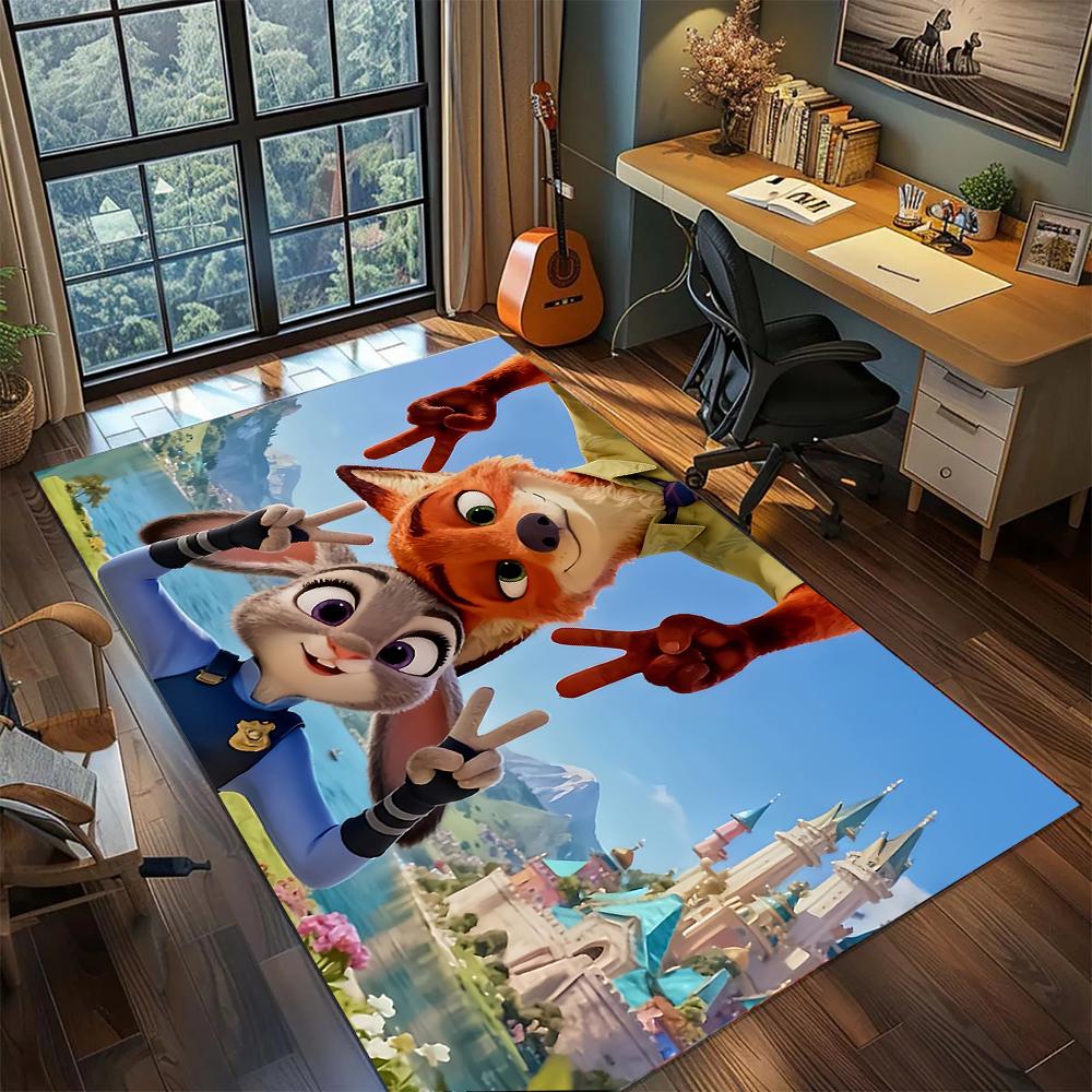 Zootopia Nick and Judy Best Friends Rug Carpet Large Area Rug Non Slip Washable Floor Mat Gamer Room Bedroom Home Decor 60x90cm
Zootopia Nick and Judy Best Friends Rug Carpet Large Area Rug Non Slip Washable Floor Mat Gamer Room Bedroom Home Decor 60x90cm