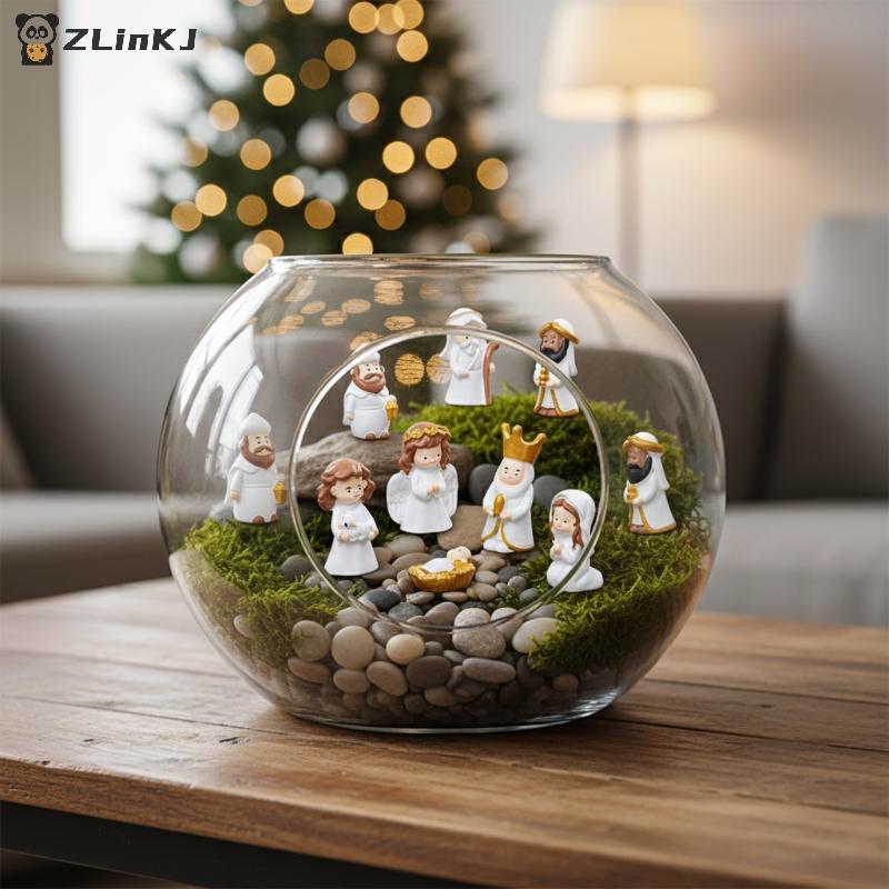 Resin Figurines, DIY Dollhouse Decorations, Cartoon Hand-painted Sacred Family Sculptures, Mini Desktop Resin Ornaments 8pcs
Resin Figurines, DIY Dollhouse Decorations, Cartoon Hand-painted Sacred Family Sculptures, Mini Desktop Resin Ornaments 8pcs