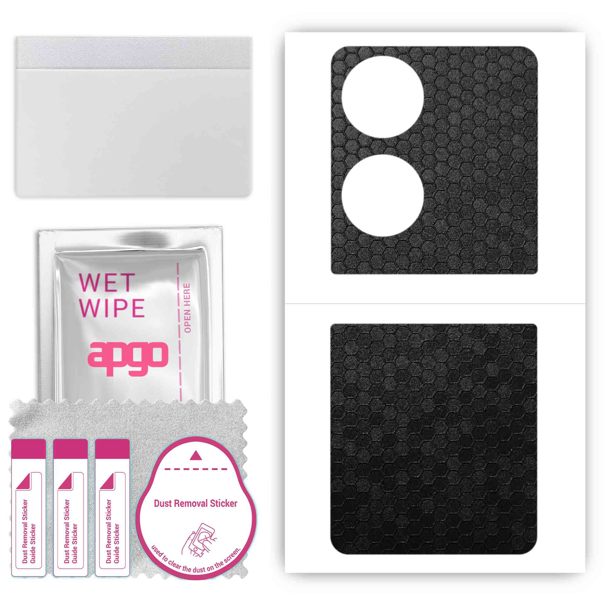 apgo Protective Skin Sticker for the back compatible with Huawei Pocket S, Wrap Film, Foil, Vinyl - Pattern Black Honeycomb
apgo Protective Skin Sticker for the back compatible with Huawei Pocket S, Wrap Film, Foil, Vinyl - Pattern Black Honeycomb