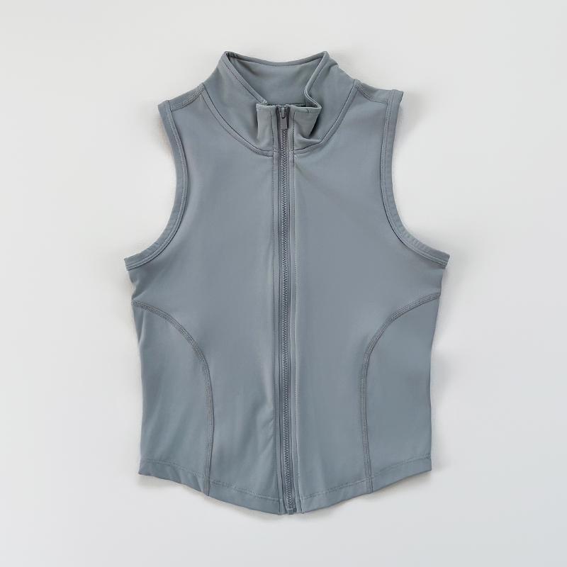 Women s Yoga Sports Clothing Sleeveless Stand Up Collar Zipper Exercise Vest Slender Fitness Vest XS сірий
Women s Yoga Sports Clothing Sleeveless Stand Up Collar Zipper Exercise Vest Slender Fitness Vest XS сірий