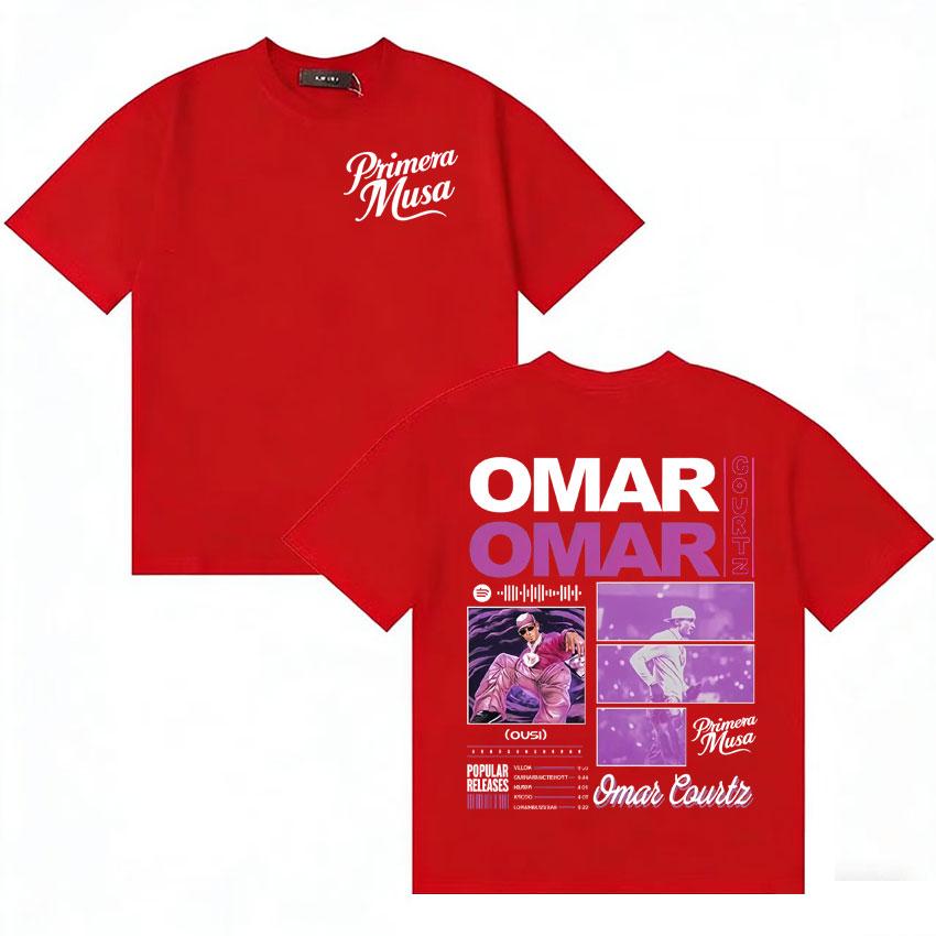 2026 Rapper Omar Courtz Primera Musa Gothic Unisexs Womens Double Sided T Shirts Oversized Cotton Vintage Pop Short Sleeve Tshirt S
2026 Rapper Omar Courtz Primera Musa Gothic Unisexs Womens Double Sided T Shirts Oversized Cotton Vintage Pop Short Sleeve Tshirt S