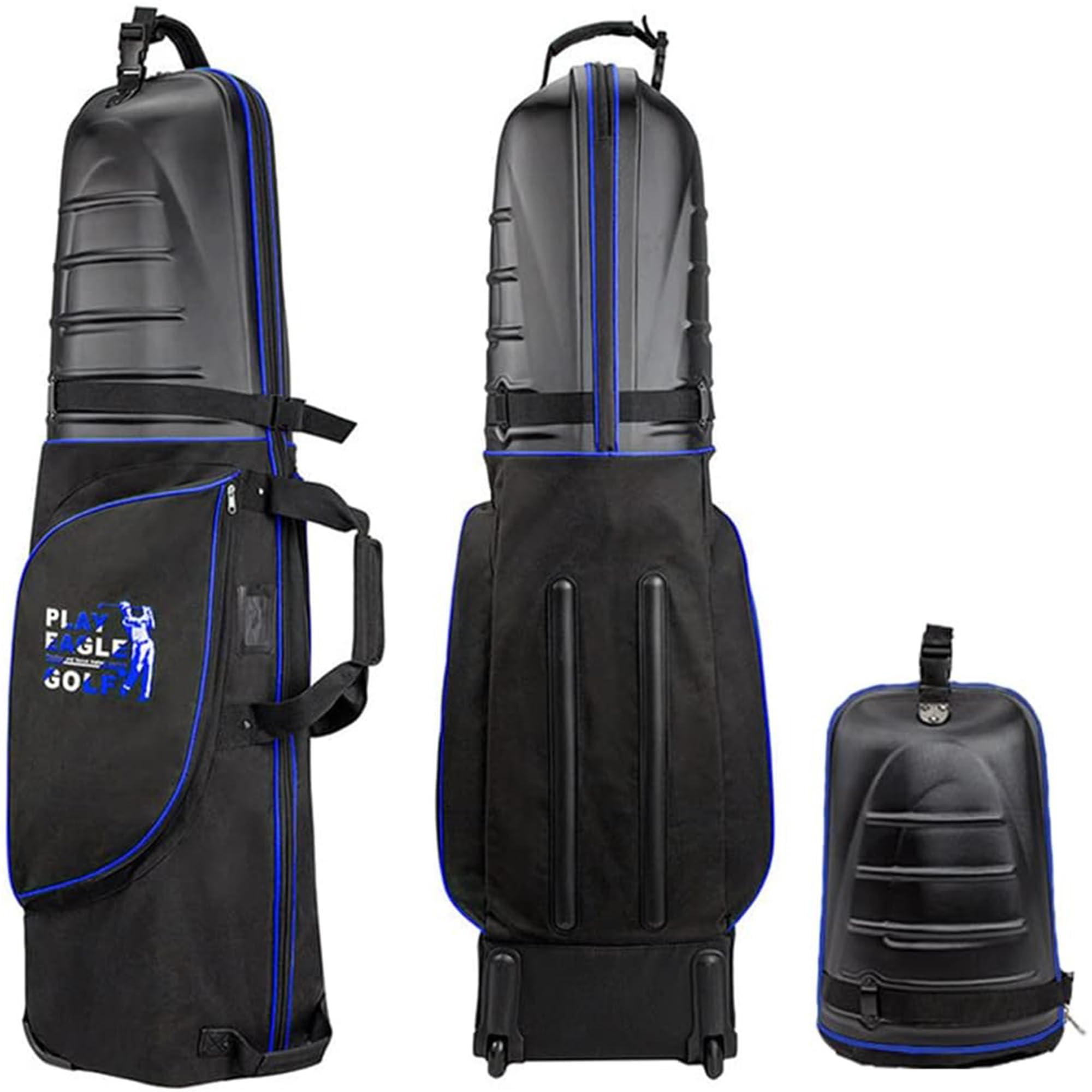 PlayEagle Golf Bag Golf Travel Cover with Hard Foldable Hard Rolling Travel Blue Cover, Wheels, Shell, Case, Bag,
PlayEagle Golf Bag Golf Travel Cover with Hard Foldable Hard Rolling Travel Blue Cover, Wheels, Shell, Case, Bag,