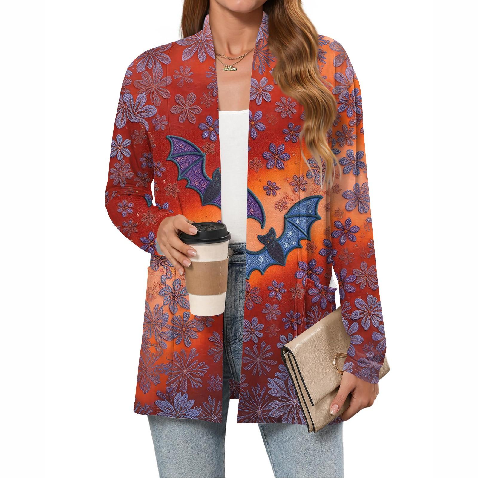 Women s Halloween Printed Lightweight Cardigan Long Sleeved Casual Loose Thin Fit With Pocket Cardigan S червоний
Women s Halloween Printed Lightweight Cardigan Long Sleeved Casual Loose Thin Fit With Pocket Cardigan S червоний