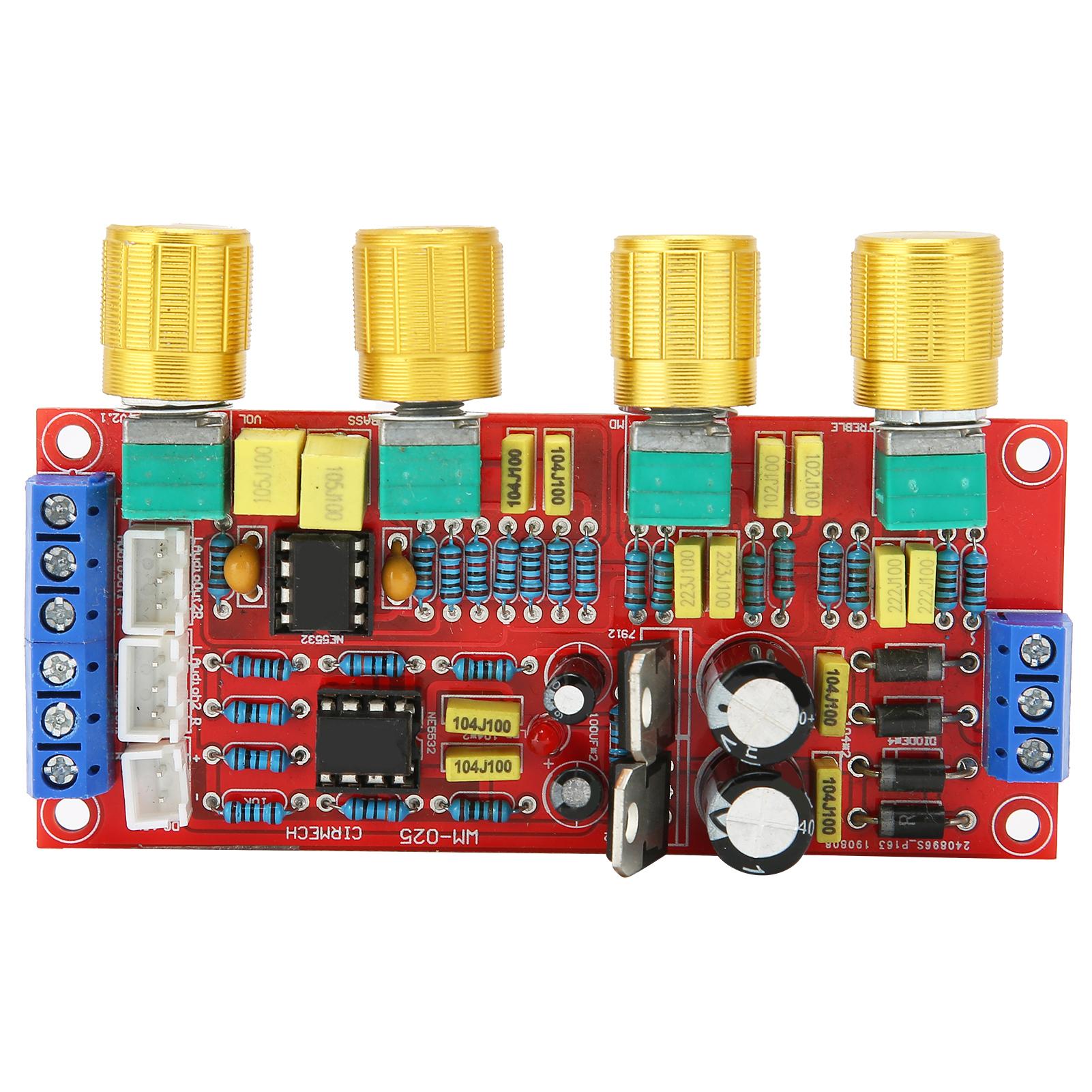 Audio Preamplifier Module HIFI Amplifier Volume Tone EQ Control Board Accessory AC 12V NE5532
Audio Preamplifier Module HIFI Amplifier Volume Tone EQ Control Board Accessory AC 12V NE5532