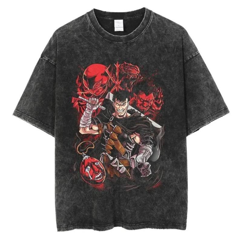 Berserk Anime Clothing Guts Graphic Print Tee Men Women Short Sleeve Tshirts Harajuku Male Washed Cotton Vintage Manga Tshirt S
Berserk Anime Clothing Guts Graphic Print Tee Men Women Short Sleeve Tshirts Harajuku Male Washed Cotton Vintage Manga Tshirt S