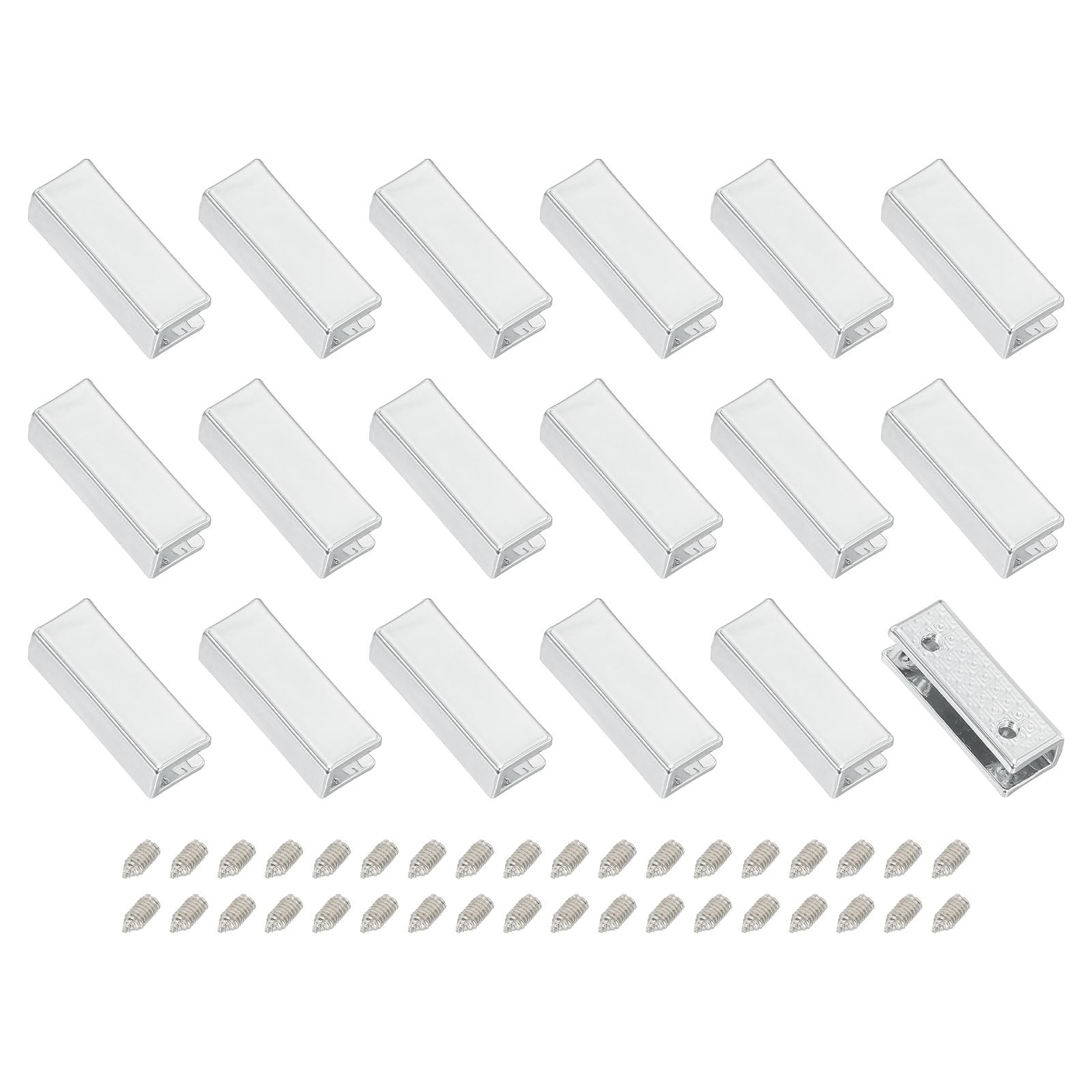 18pcs Metal Belt Buckle End Tips Wide Rectangle Webbing Zipper Tip Clip Buckle for DIY Sewing Craft Wallet Belt Repair with Screws Silver Tone
18pcs Metal Belt Buckle End Tips Wide Rectangle Webbing Zipper Tip Clip Buckle for DIY Sewing Craft Wallet Belt Repair with Screws Silver Tone