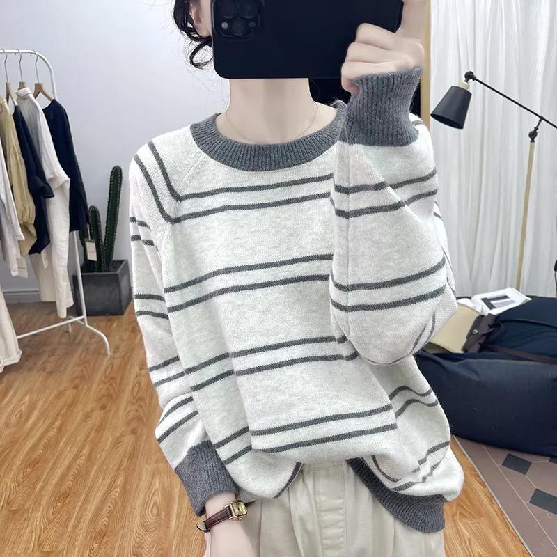 Sweater Pullovers Tops Women Long Sleeves Autumn Winter Blouse Oversized Stripes Loose Long Sleeve Shirt Slim Pullover Tops XL серый
Sweater Pullovers Tops Women Long Sleeves Autumn Winter Blouse Oversized Stripes Loose Long Sleeve Shirt Slim Pullover Tops XL серый