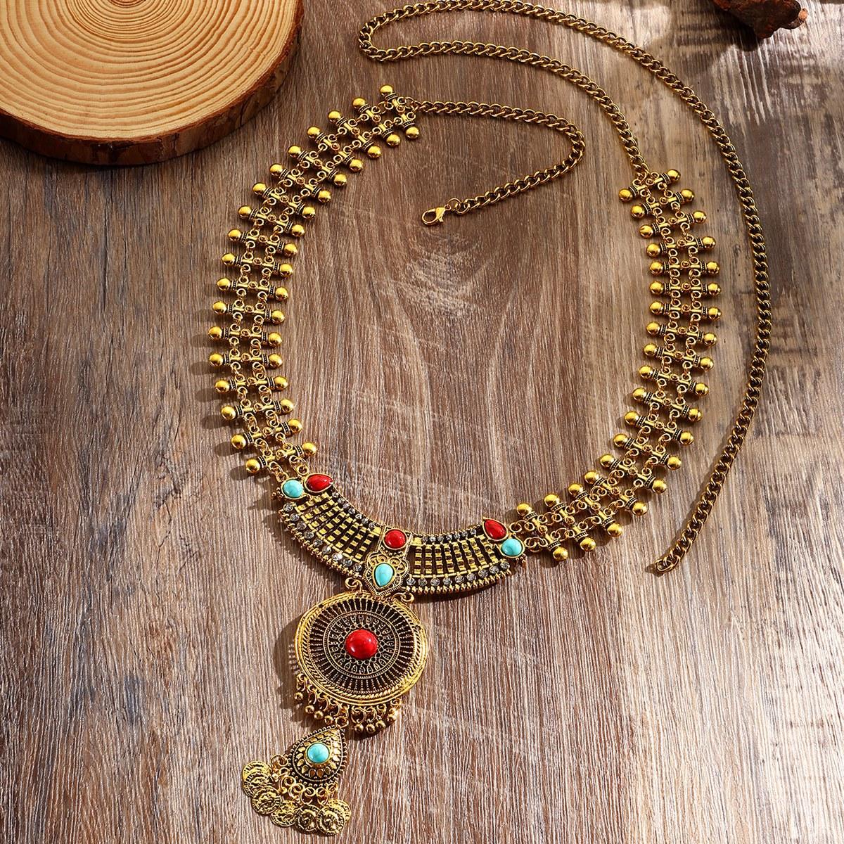 Ювелирные изделия Ретро инкрустированная стразами бирюзовая цепочка на талию этнический стиль монеты бахрома цепочка на тело аксессуары ханьфу золотой
Ювелирные изделия Ретро инкрустированная стразами бирюзовая цепочка на талию этнический стиль монеты бахрома цепочка на тело аксессуары ханьфу золотой