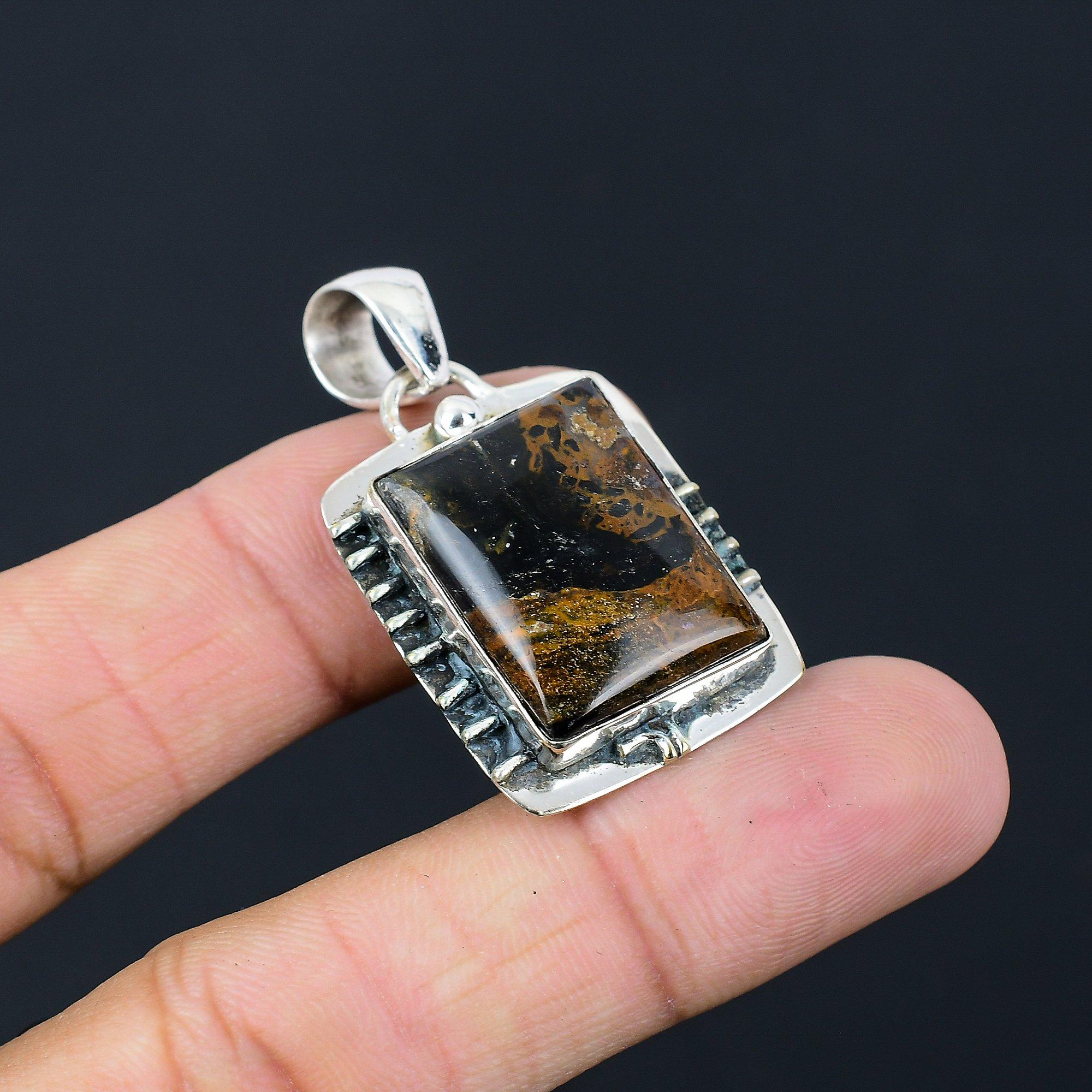 Daughters Day Deal Golden Pietersite Gemstone Sterling Silver Pendant Jewelry
Daughters Day Deal Golden Pietersite Gemstone Sterling Silver Pendant Jewelry