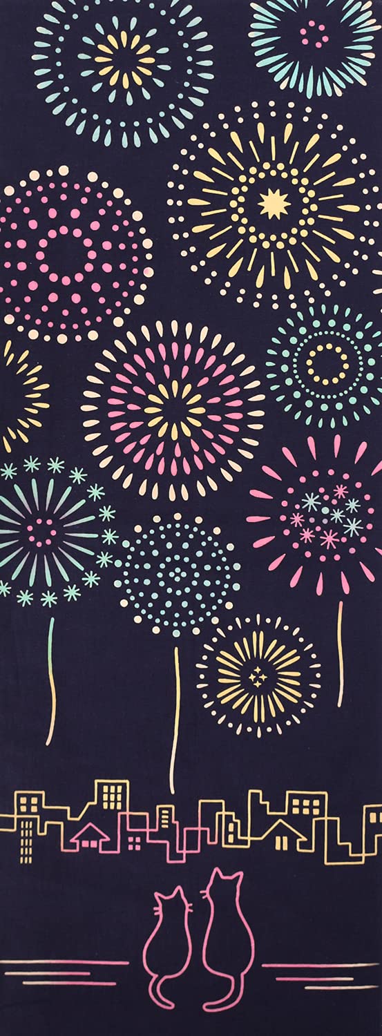 airashika Японские товары Тэнугуи Рука Даунтаун Фейерверки и Мать и Лето 33 х 90 см Кошка с фейерверками Полотенце, Котенок, Фестиваль,
airashika Японские товары Тэнугуи Рука Даунтаун Фейерверки и Мать и Лето 33 х 90 см Кошка с фейерверками Полотенце, Котенок, Фестиваль,