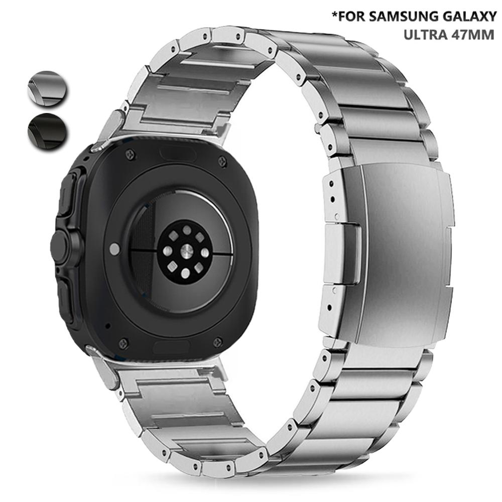 For Samsung Galaxy Watch Ultra 47mm Replacement Band 3-Bead Titanium Alloy Watch Strap Silver
For Samsung Galaxy Watch Ultra 47mm Replacement Band 3-Bead Titanium Alloy Watch Strap Silver