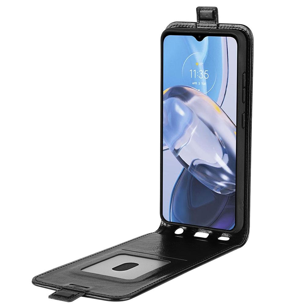 For Motorola Moto E22 4G/Moto E22i 4G Vertical Flip Phone Cover Crazy Horse Texture PU Leather Drop-proof Case with Card Slot Black
For Motorola Moto E22 4G/Moto E22i 4G Vertical Flip Phone Cover Crazy Horse Texture PU Leather Drop-proof Case with Card Slot Black