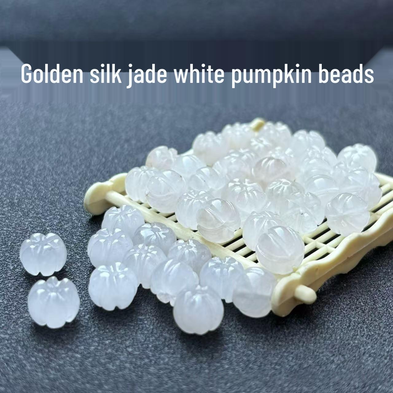 Xinjiang Gold Silk Jade Pumpkin Beads: Colorful, Handmade DIY Jewelry for Bracelets & Necklaces - Semi-finished Accessories Approx. 8mm
Xinjiang Gold Silk Jade Pumpkin Beads: Colorful, Handmade DIY Jewelry for Bracelets & Necklaces - Semi-finished Accessories Approx. 8mm