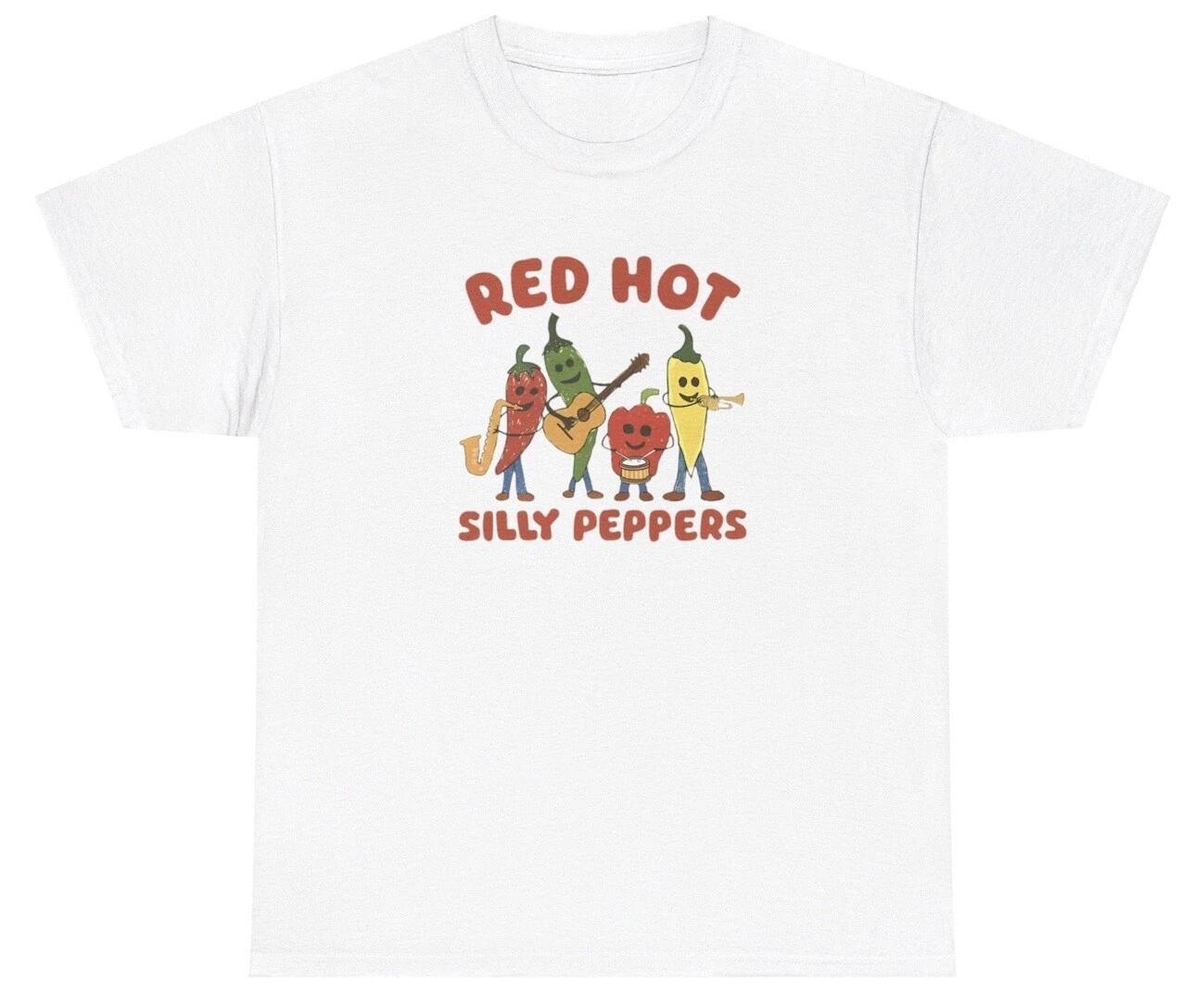 Red Hot Silly Pepper Parody T Shirt Funny Band Music Food Meme Ironic Humor Tee 4XL
Red Hot Silly Pepper Parody T Shirt Funny Band Music Food Meme Ironic Humor Tee 4XL