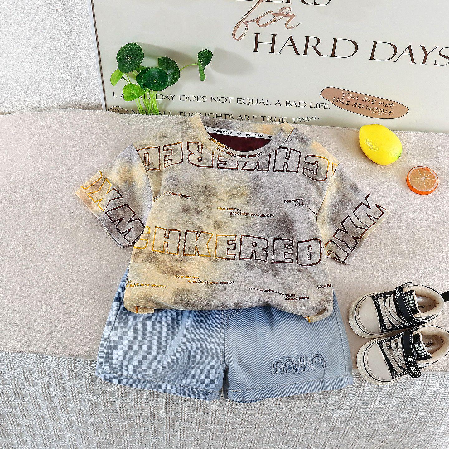 2026 Kids Stylish Short-Sleeve Two-Piece Summer Set for Infants & Toddlers (1-5 Years) 80 cm жовтий
2026 Kids Stylish Short-Sleeve Two-Piece Summer Set for Infants & Toddlers (1-5 Years) 80 cm жовтий