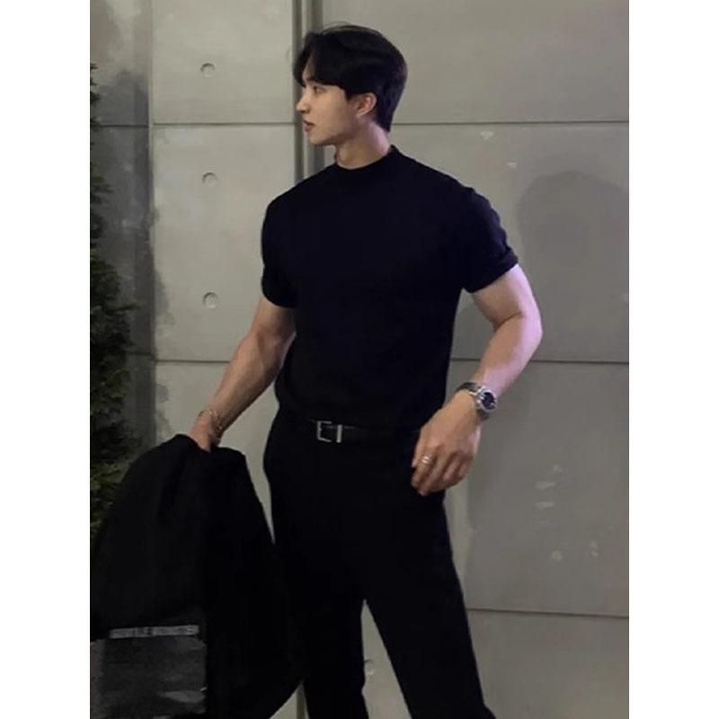 Men s Summer T-shirt Small Neckline Slim Short Sleeves Muscle-looking Suit Inner Wear Foreign Trade Cross-border Wholesale M чорний
Men s Summer T-shirt Small Neckline Slim Short Sleeves Muscle-looking Suit Inner Wear Foreign Trade Cross-border Wholesale M чорний