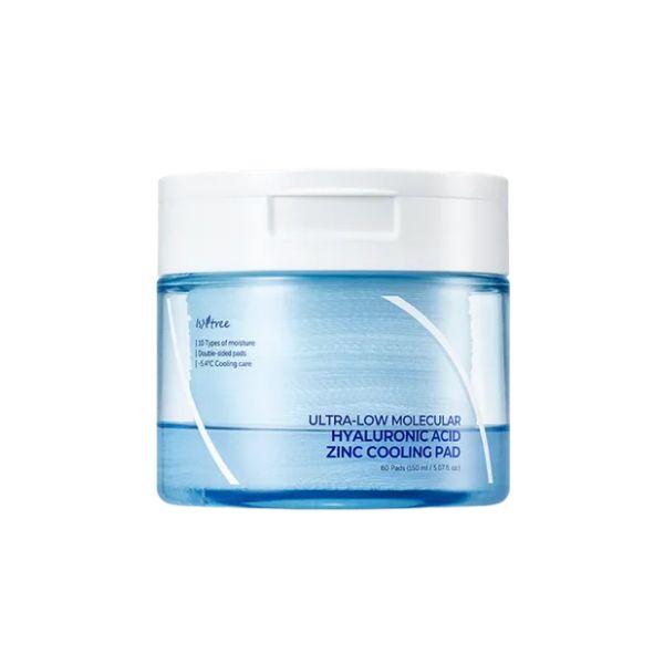 Isntree Ultra-Low Molecular Hyaluronic Acid Zinc Cooling Pad 60 Pads 150ml
Isntree Ultra-Low Molecular Hyaluronic Acid Zinc Cooling Pad 60 Pads 150ml