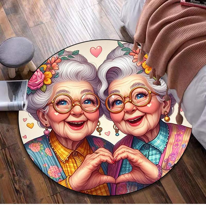 Old Friends Circular Rug - Office Decorative Carpet For Living Room Bedroom Door Mat Floor Rug Computer Chair Area Rug 80x80cm( 31x31in)
Old Friends Circular Rug - Office Decorative Carpet For Living Room Bedroom Door Mat Floor Rug Computer Chair Area Rug 80x80cm( 31x31in)