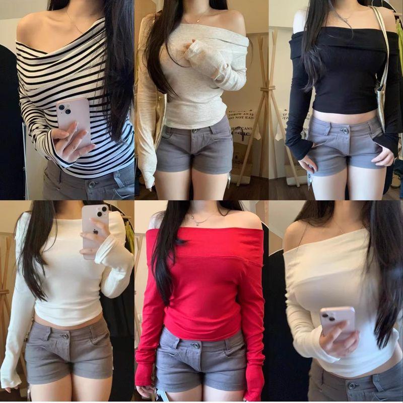 Экспорт Single Strreet * с открытыми плечами/на одно плечо с открытыми плечами Сексуальная облегающая футболка с длинным рукавом Топы White (will be flawless S
Экспорт Single Strreet * с открытыми плечами/на одно плечо с открытыми плечами Сексуальная облегающая футболка с длинным рукавом Топы White (will be flawless S