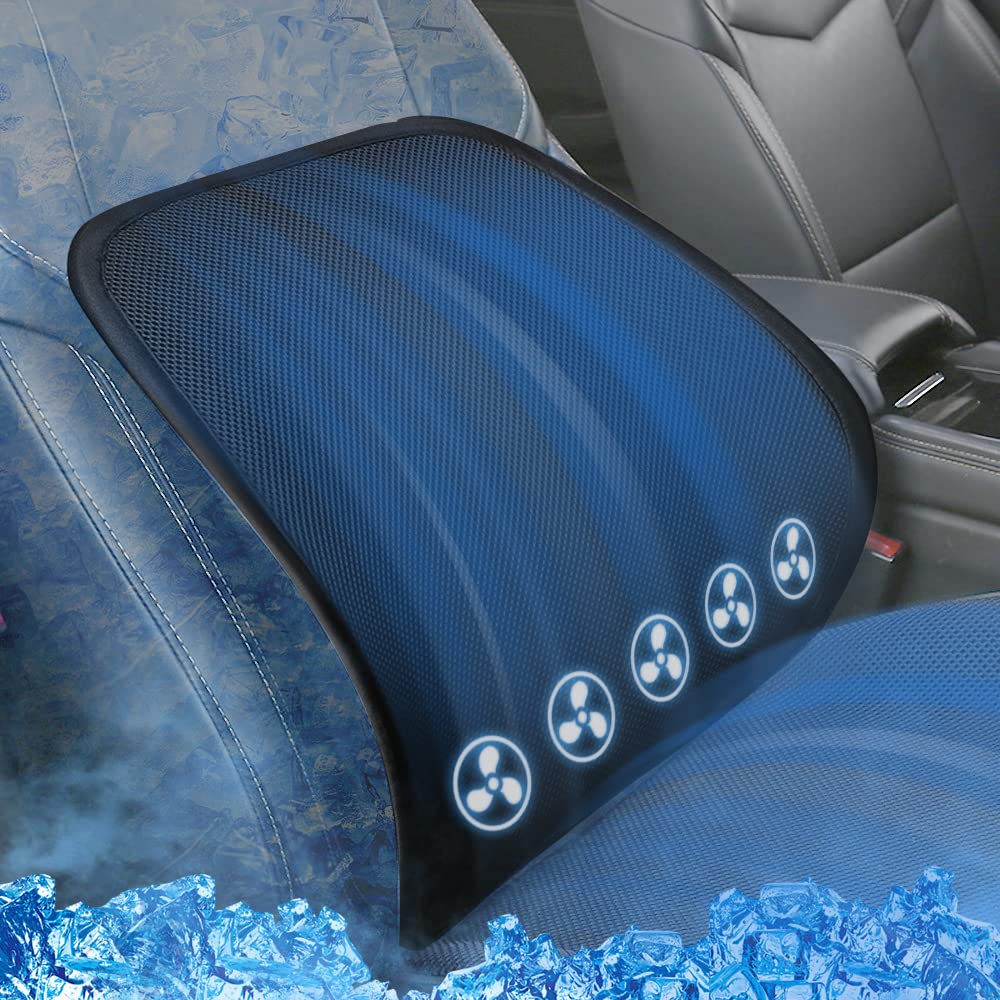 VIGOUROUS Lumbar Support Lumbar 3 Levels of Airflow 5 Lumbar Driving Comfortable for the Ergonomic Backrest Adjustable Mounting Mesh USB Cool Relaxing
VIGOUROUS Lumbar Support Lumbar 3 Levels of Airflow 5 Lumbar Driving Comfortable for the Ergonomic Backrest Adjustable Mounting Mesh USB Cool Relaxing