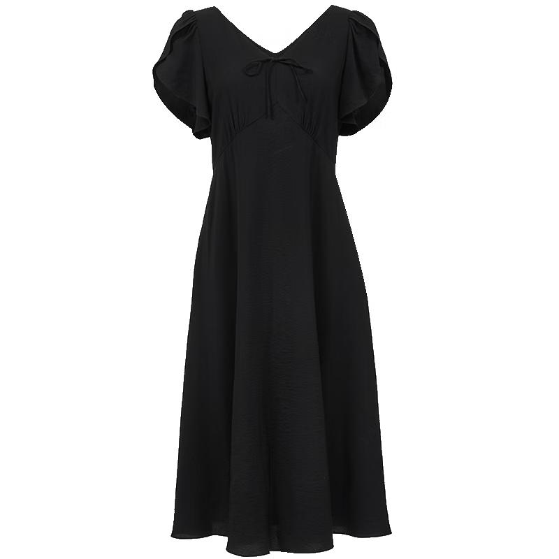 ONLY Women s French Style Ruffle Flutter Sleeve V-Neck Long Dress M
ONLY Women s French Style Ruffle Flutter Sleeve V-Neck Long Dress M