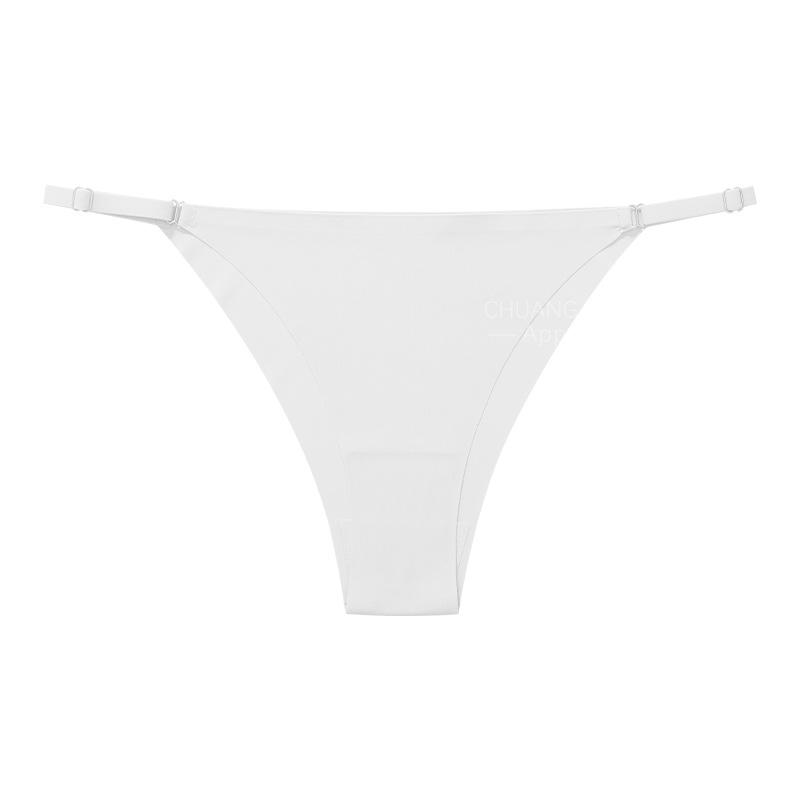 Adjustable thin strap sexy underwear summer thin women s large size seamless ice silk sports fitness without hip briefs women XL білий
Adjustable thin strap sexy underwear summer thin women s large size seamless ice silk sports fitness without hip briefs women XL білий