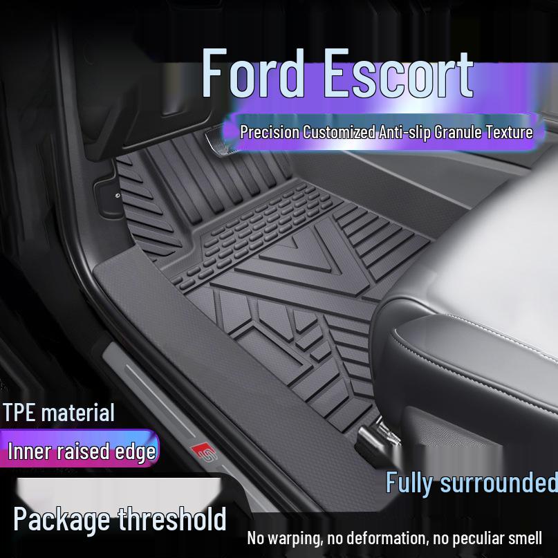 Ford Escort TPE Full Coverage Waterproof Floor Mats & Anti-dirty Door Sill Protectors Single Layer Upgrade, With Door Sill
Ford Escort TPE Full Coverage Waterproof Floor Mats & Anti-dirty Door Sill Protectors Single Layer Upgrade, With Door Sill